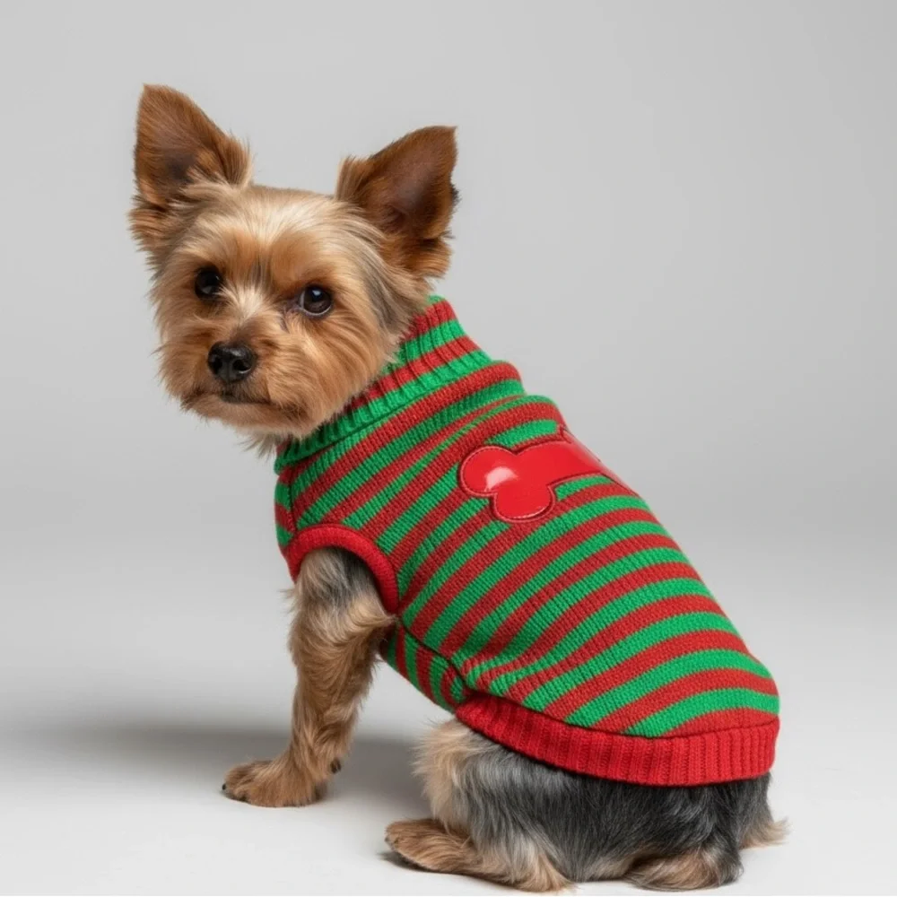 Cheerful Striped Doggy Sweater